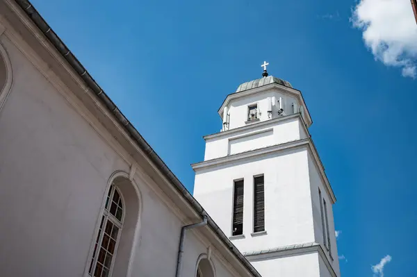 Dzialdowo, Polonya 24 Haziran 2024, şehirde bir yürüyüş 