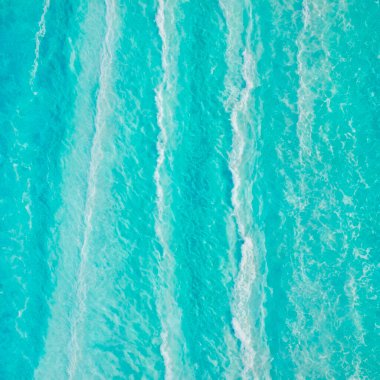 turkuaz su arkaplanı, üst görünüm