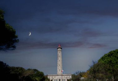 Phare des baleines, balina deniz feneri, ile de Re adası, Biscay körfezi, charente marine, France, mimar Leonce Reynaud, yıl 1850