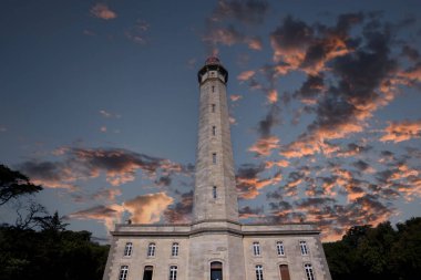 Phare des baleines, balina deniz feneri, ile de Re adası, Biscay körfezi, charente marine, France, mimar Leonce Reynaud, yıl 1850