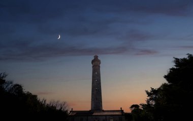 Phare des baleines, balina deniz feneri, ile de Re adası, Biscay körfezi, charente marine, France, mimar Leonce Reynaud, yıl 1850