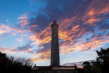 Phare des baleines, balina deniz feneri, ile de Re adası, Biscay körfezi, charente marine, France, mimar Leonce Reynaud, yıl 1850