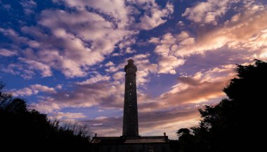 Phare des baleines, balina deniz feneri, ile de Re adası, Biscay körfezi, charente marine, France, mimar Leonce Reynaud, yıl 1850