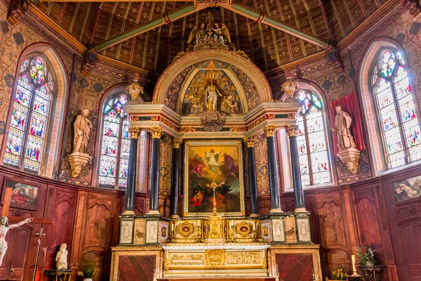 Belleme Orne França Março 2022 Interiores Decorações Arquitetônicas Igreja Santo — Fotografia de Stock