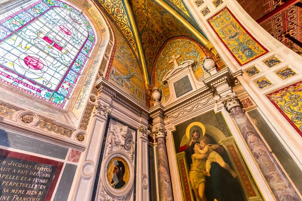 Belleme Orne França Março 2022 Interiores Decorações Arquitetônicas Igreja Santo — Fotografia de Stock