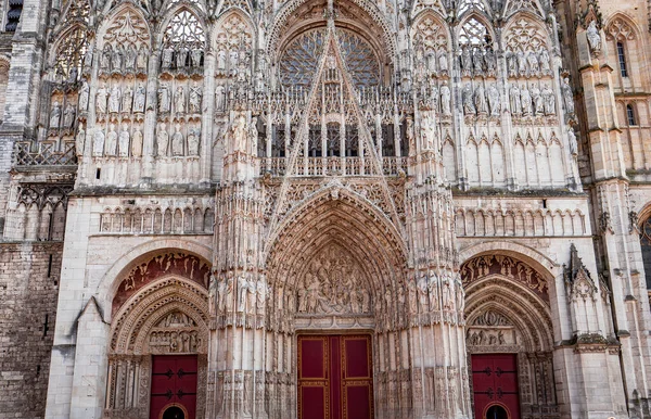 Rouen フランス エイプリル19 2022 聖母マリア大聖堂の外観と建築装飾 — ストック写真