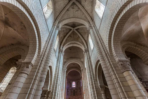 Saint Aignan Francja Kwiecień 2022 Wnętrza Dekoracje Architektoniczne Kościoła Saint — Zdjęcie stockowe