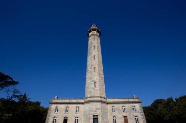 Phare des baleines, balina deniz feneri, ile de Re adası, Biscay körfezi, charente marine, France, mimar Leonce Reynaud, yıl 1850