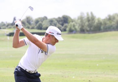 PARIS, FRANCE, JULY 01, 2011 : golfer francois Cevaer  in action at the French open 2011