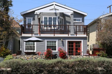 VENICE BEACH, UNITED STATES - APRIL 14, 2015 : Venice beach canal district and houses, in Los angeles, california, united states