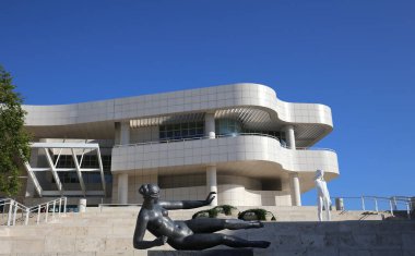 LOS ANGELES, CALIFORNIA - APRIL 15, 2015 : Exteriors of the Getty Center museum, in Los Angeles, california, united states