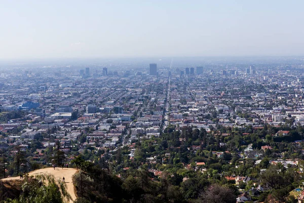 Los Angeles California April 2015 Utsikt Från Terrassen Griffith Observatory — Stockfoto