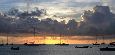 Fort de Francecity Körfezi, Atlantik Okyanusu, La Martinique, Batı Hint Adaları, Fransa