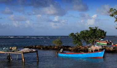 Tartane Plajı, La Martinique adasının doğu kıyısında, Batı Hint Adaları, Fransa