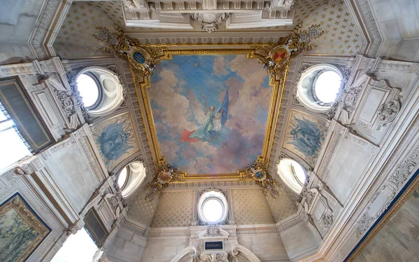 Chantilly France November 2013 Interiors Painted Roofs Architectural Details Chateau — Stock Photo, Image