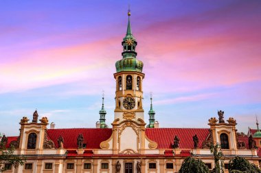 Prag, Çek Cumhuriyeti, Eylül 08: Loreta Kilisesi 'nin mimari detayları, Eylül 08, 2019 Prag, Çek Cumhuriyeti