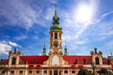 Prag, Çek Cumhuriyeti, Eylül 08: Loreta Kilisesi 'nin mimari detayları, Eylül 08, 2019 Prag, Çek Cumhuriyeti