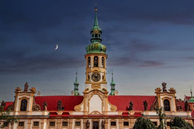 Prag, Çek Cumhuriyeti, Eylül 08: Loreta Kilisesi 'nin mimari detayları, Eylül 08, 2019 Prag, Çek Cumhuriyeti