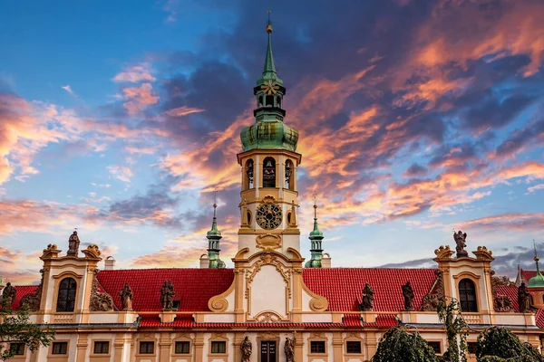 Prága Csehország Szeptember Loreta Templom Építészeti Részletei Szeptember 2019 Prague — Stock Fotó