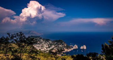 CAPRI ISLAND, ITALY, 10 Haziran 2015: Capri Adası, Capri Adası, İtalya