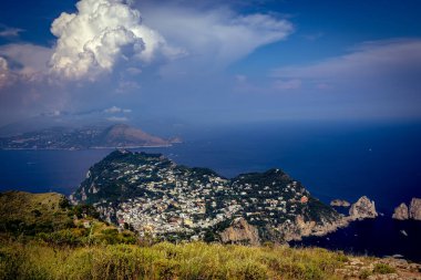 CAPRI ISLAND, ITALY, 10 Haziran 2015: Capri Adası, Capri Adası, İtalya