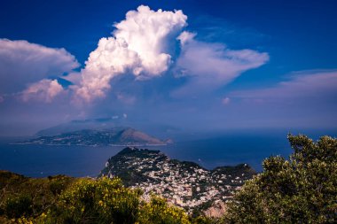 CAPRI ISLAND, ITALY, 10 Haziran 2015: Capri Adası, Capri Adası, İtalya