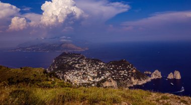 CAPRI ISLAND, ITALY, 10 Haziran 2015: Capri Adası, Capri Adası, İtalya