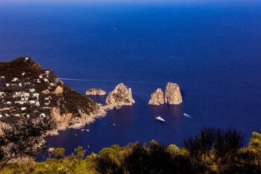 CAPRI ISLAND, ITALY, 10 Haziran 2015: Capri Adası, Capri Adası, İtalya
