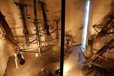 CASTELNAUD, FRANCE, 16 Temmuz 2015: Fransa Dordogne, Fransa 'da Chateau de Castelnaud la chapelle, 16 Temmuz 2015