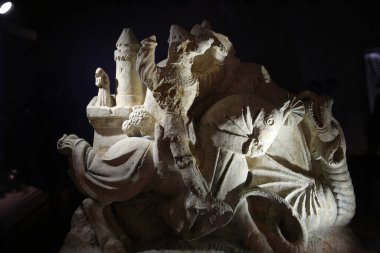 CASTELNAUD, FRANCE, 16 Temmuz 2015: Fransa Dordogne, Fransa 'da Chateau de Castelnaud la chapelle, 16 Temmuz 2015