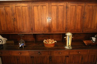 CHENONCEAUX, FRANCE, HAZİRAN 07, 2015: Chateau de Chenonceau 'nun iç ve mimari detayları, Temmuz 07, 2015, Chenonceaux, Fransa