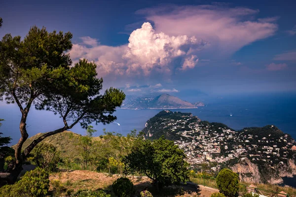 Île Capri Italie Juin 2015 Carte Postale Ensoleillée Île Capri — Photo