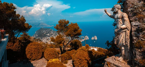 Île Capri Italie Juin 2015 Carte Postale Ensoleillée Île Capri — Photo