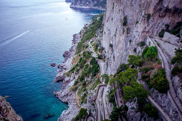 Capri Adası, İtalya 'da Krupp yoluyla.