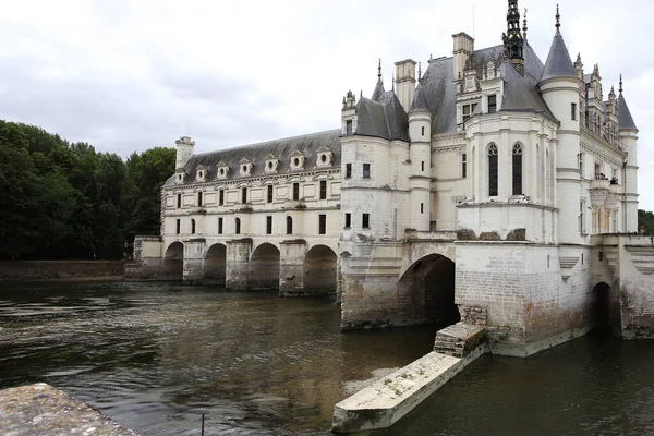Chenonceaux Francia Julio 2015 Exteriores Detalles Arquitectónicos Del Chateau Chenonceau —  Fotos de Stock