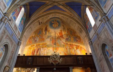 CARGESE, CORSE, FRANCE, MAYIS 05, 2013: Cargese köyünün iç ve mimari ayrıntıları