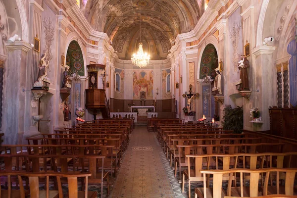 Cargese Corse França Maio 2013 Interiores Detalhes Arquitetônicos Igreja Greekc — Fotografia de Stock
