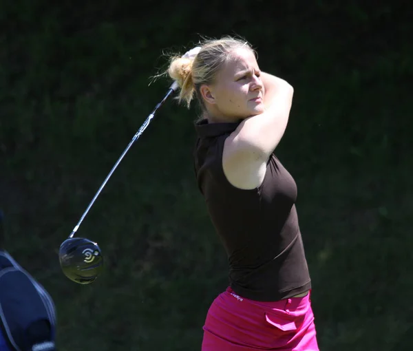 Lady Golfista Campo Golf Fourqueux Francia Junio 2013 —  Fotos de Stock