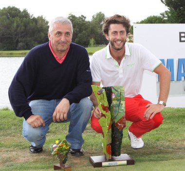 PONT ROYAL, FRANCE, ECTOBER 20, 2013: golfçü Edouard Espana Ustalar 13 açık 2013