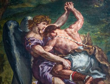 PARIS, FRANCE, NİSAN 04, 2017: Saint Sulpice Kilisesi iç dekorasyonu, Nisan 04, 2017, Paris, Fransa