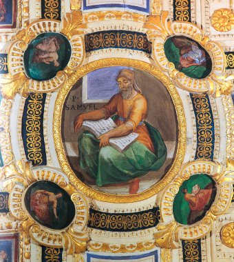 SEGOVIA, İspanya, 09 ARALIK 2014: La Granja de San Ildefonso Kraliyet Sarayı 'nın iç ve ayrıntıları, 09 Aralık 2014, Segovia, İspanya