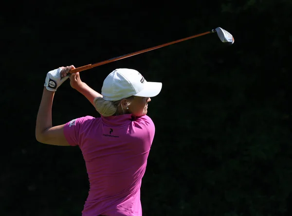Lady Golfer Een Golfbaan Fourqueux Frankrijk Juni 2013 — Stockfoto