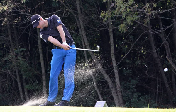 Pont Royal France October 2013 Golfer Romain Langasque Action Masters — 스톡 사진