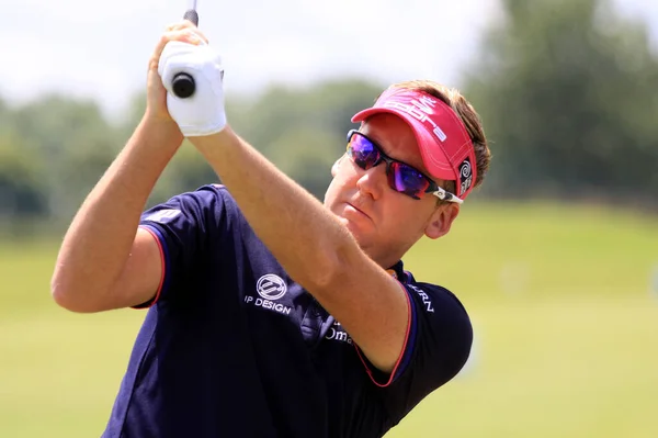 Paris France July 2013 Golfer Ian Poulter Action French Open — 스톡 사진