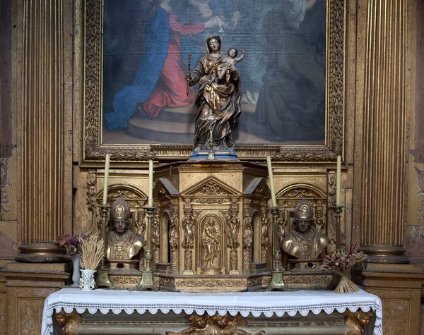 Lisle Sur Sorgue Francie Října 2013 Interiéry Středověkého Kostela Collegiale — Stock fotografie