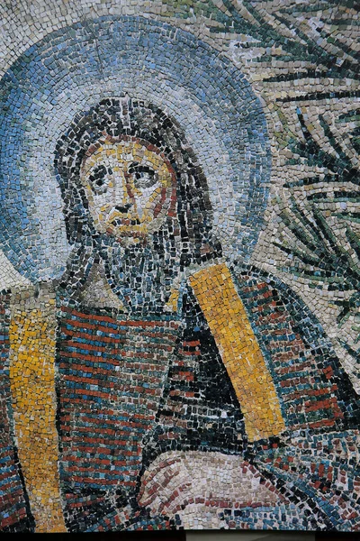 Novgorod Ryssland Mars 2015 Bysantinska Antika Mosaik Aula Theodorienne Kyrka — Stockfoto