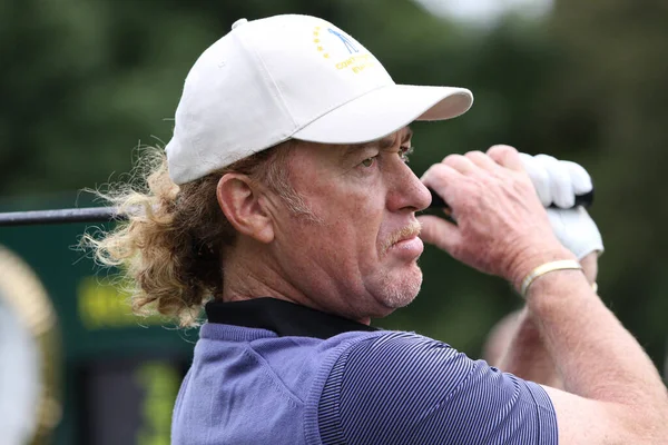 Saint Nom Breteche Frankrijk Oktober 2013 Golfer Miguel Angel Jimenez Stockafbeelding