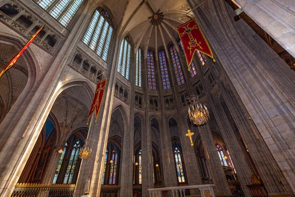 奥莱安斯 法兰西 2023年4月20日 圣十字大教堂的内部和建筑装饰 — 图库照片