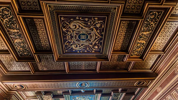 stock image BLOIS, FRANCE, APRIL 18, 2023 : interiors and architectural decors in castle royal of Blois, Loire valley