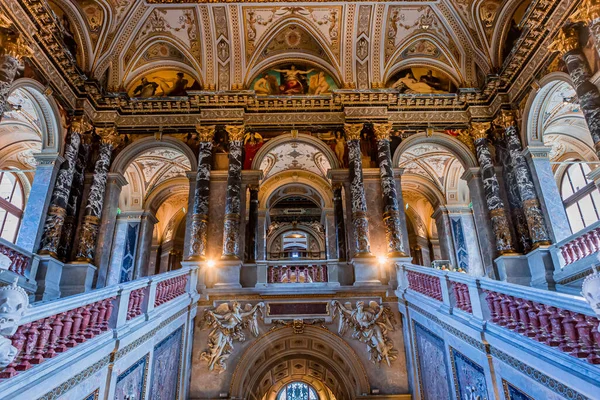 Vienna Rakousko Května 2023 Interiéry Fresky Architektonické Detaily Vídeňského Kunstmuseum — Stock fotografie